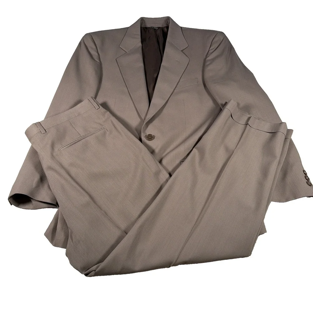 Vito Rufolo Lessona Super 100s Mens 2 Piece Wool Suit 42R‎ Jacket Pants 32 X 29